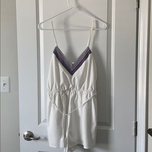Francesca’s white romper